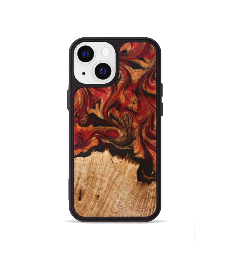 iPhone 13 mini Wood Phone Case - Boone (Red, 826744)