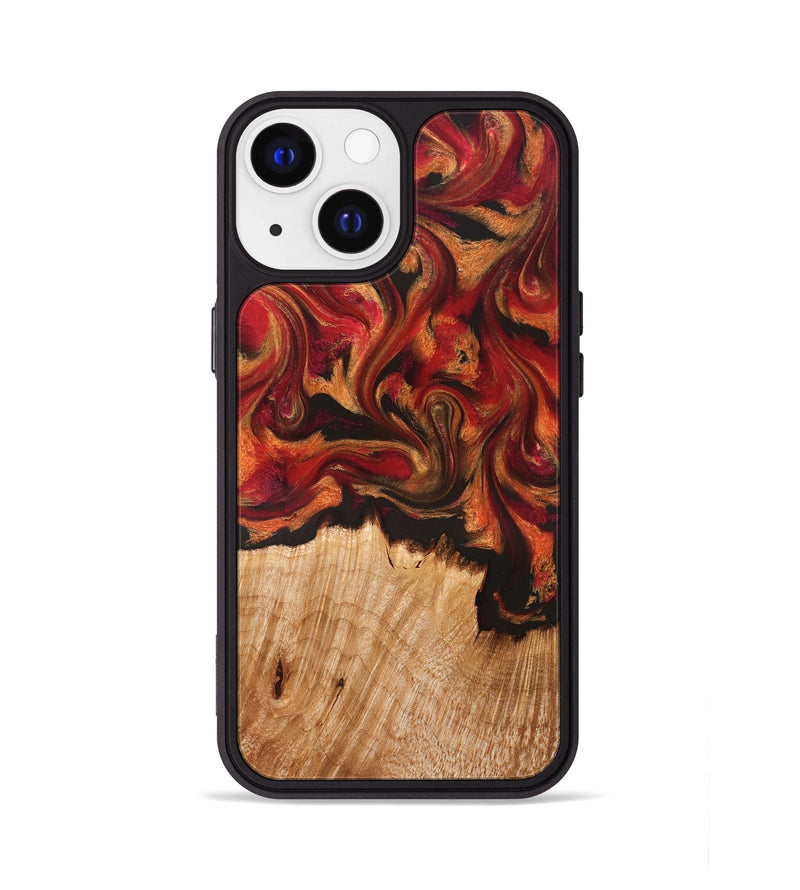 iPhone 13 Wood Phone Case - Boone (Red, 826744)