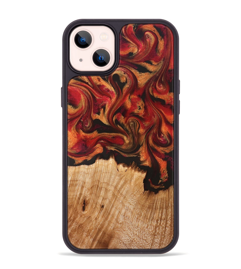 iPhone 14 Plus Wood Phone Case - Boone (Red, 826744)