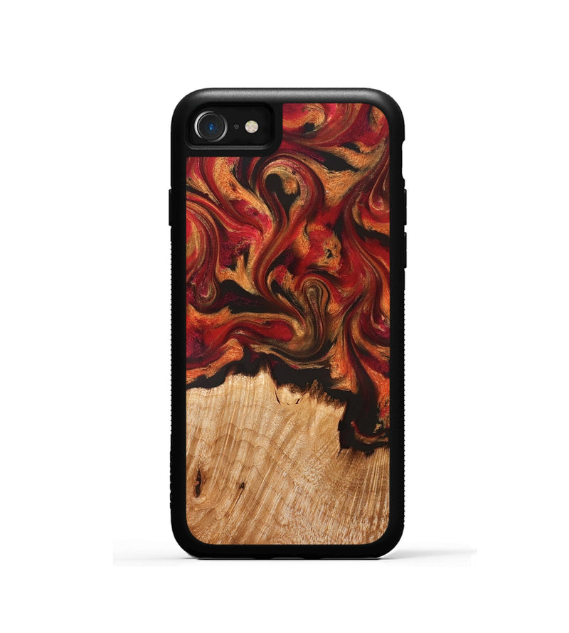 iPhone SE Wood Phone Case - Boone (Red, 826744)