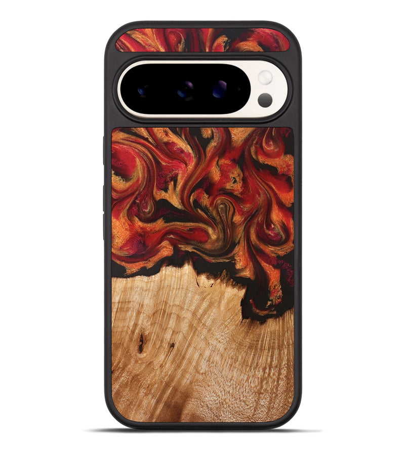 Pixel 9 Pro XL Wood Phone Case - Boone (Red, 826744)