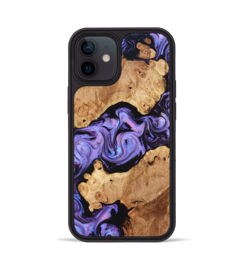 iPhone 12 Wood Phone Case - Debbi (Purple, 826748)