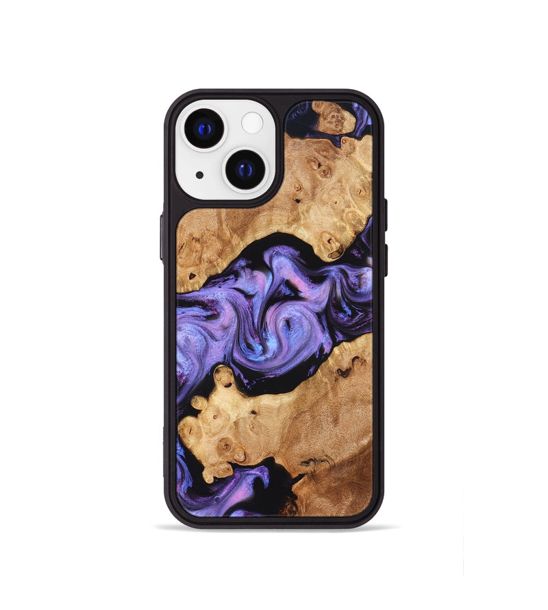 iPhone 13 mini Wood Phone Case - Debbi (Purple, 826748)