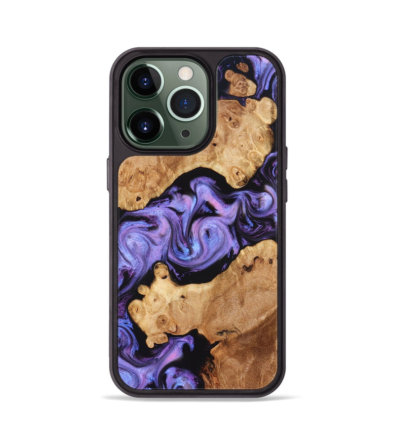 iPhone 13 Pro Wood Phone Case - Debbi (Purple, 826748)