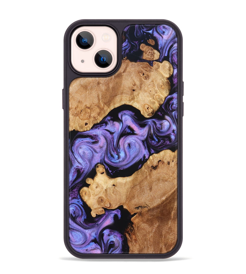 iPhone 14 Plus Wood Phone Case - Debbi (Purple, 826748)