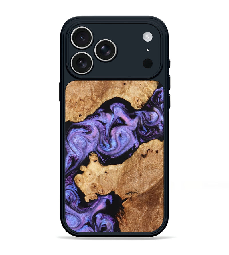 iPhone 17 Pro Max Wood Phone Case - Debbi (Purple, 826748)
