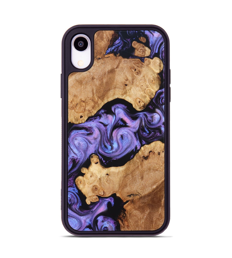 iPhone Xr Wood Phone Case - Debbi (Purple, 826748)