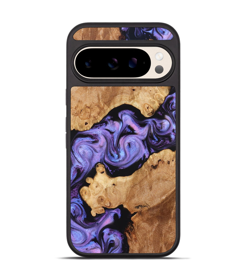 Pixel 10 Wood Phone Case - Debbi (Purple, 826748)