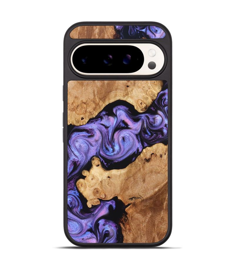 Pixel 9 Wood Phone Case - Debbi (Purple, 826748)