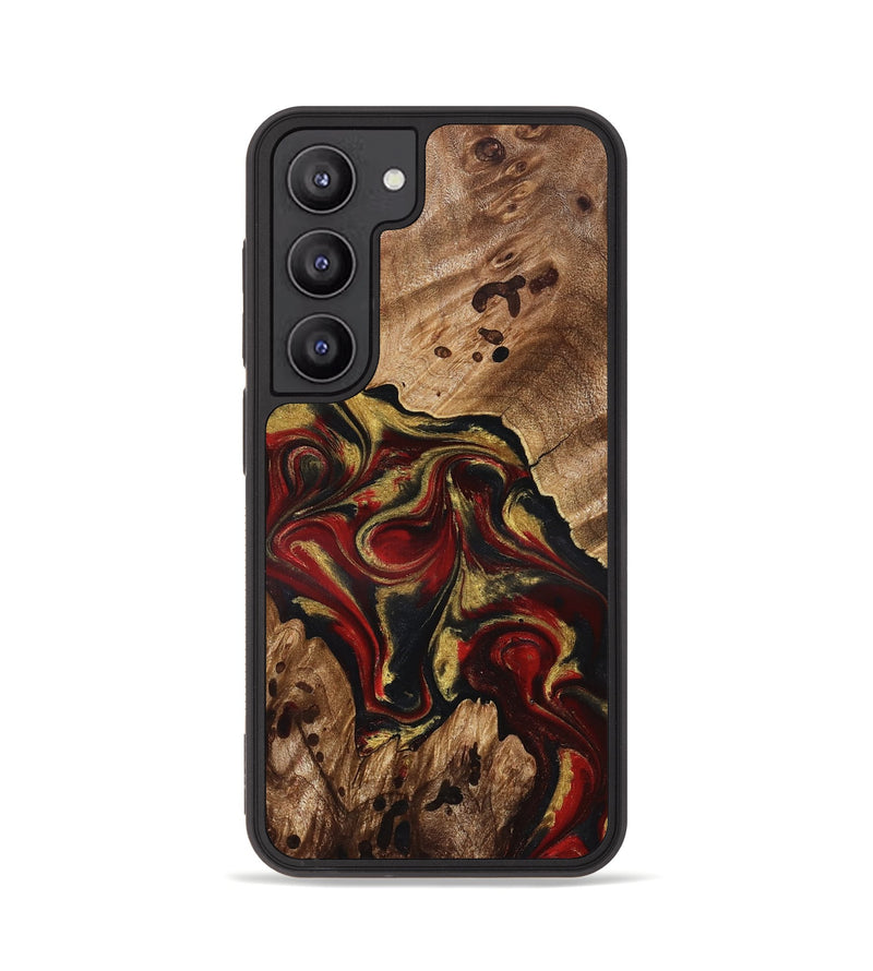 Galaxy S23 Wood Phone Case - Abby (Red, 826749)