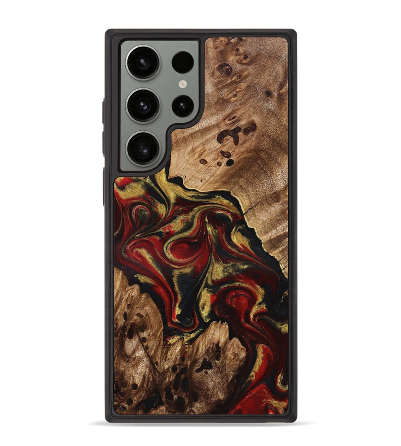 Galaxy S23 Ultra Wood Phone Case - Abby (Red, 826749)