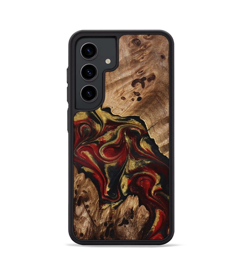 Galaxy S24 Wood Phone Case - Abby (Red, 826749)