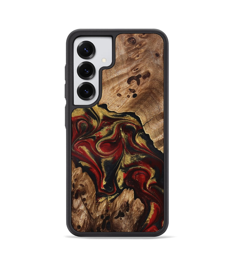 Galaxy S25 Wood Phone Case - Abby (Red, 826749)
