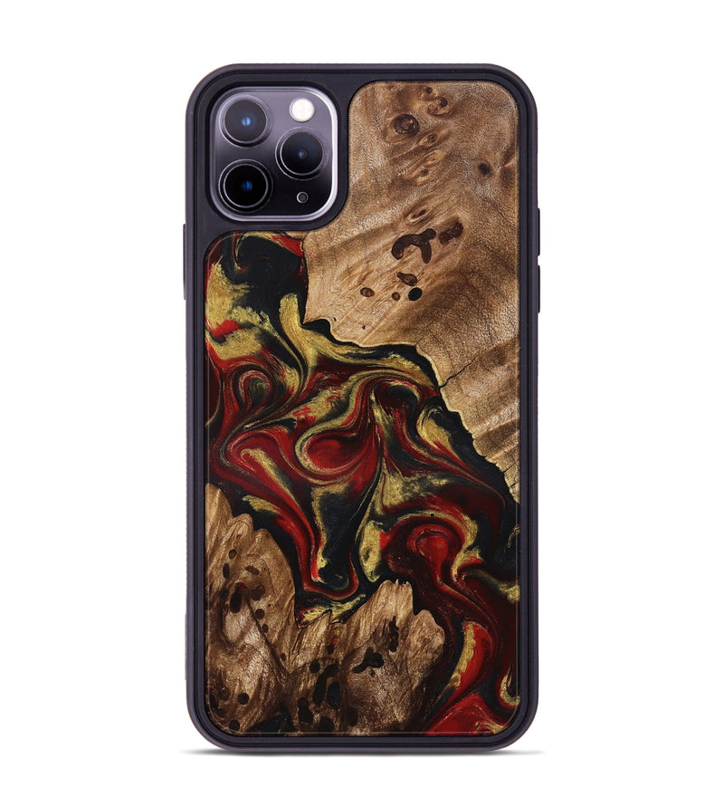 iPhone 11 Pro Max Wood Phone Case - Abby (Red, 826749)