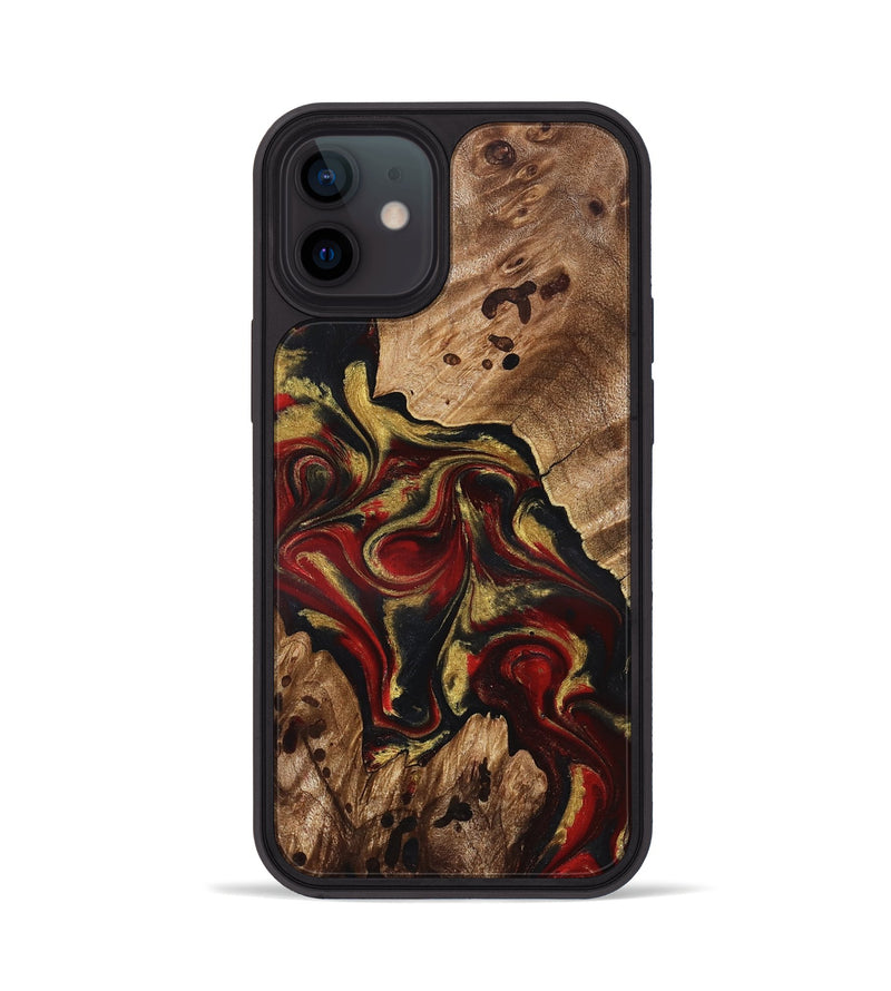 iPhone 12 Wood Phone Case - Abby (Red, 826749)