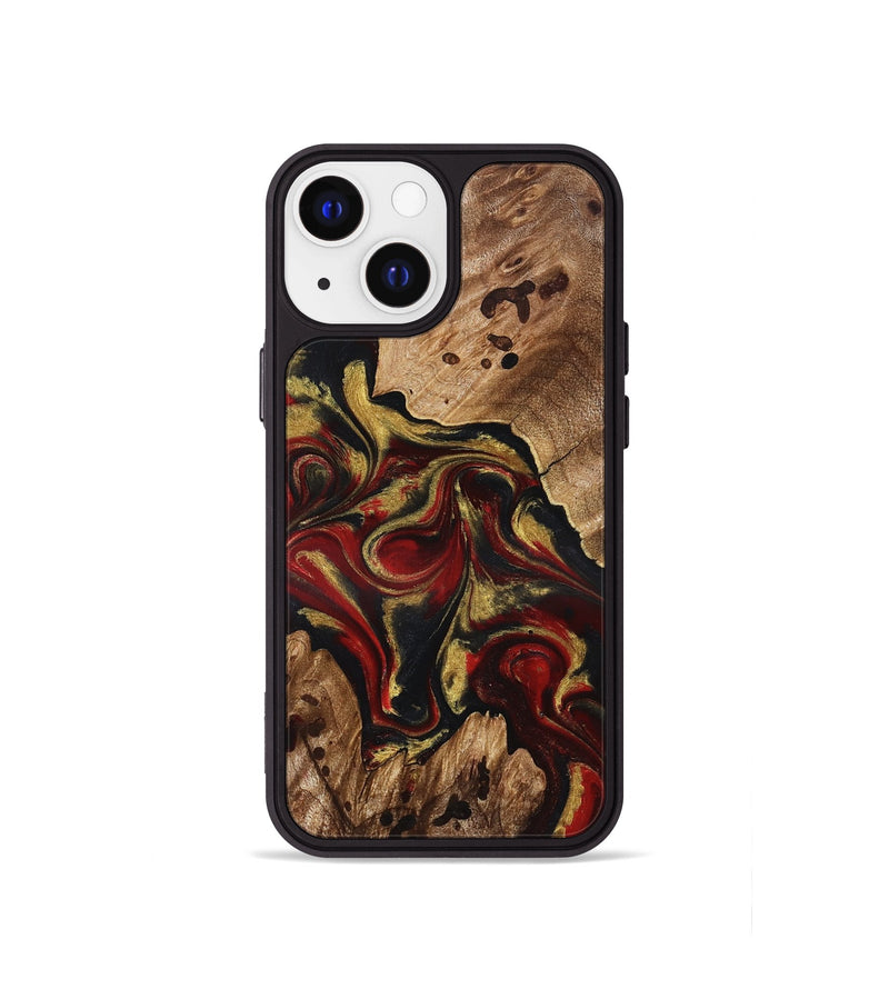 iPhone 13 mini Wood Phone Case - Abby (Red, 826749)