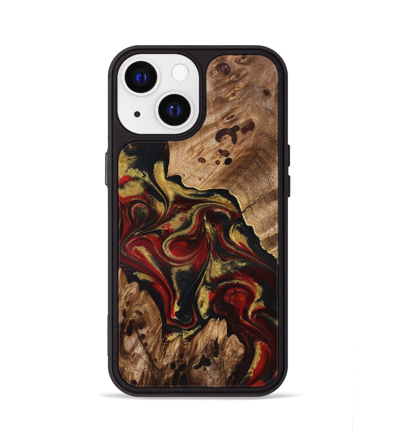 iPhone 13 Wood Phone Case - Abby (Red, 826749)