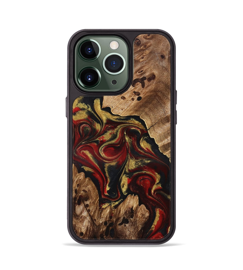 iPhone 13 Pro Wood Phone Case - Abby (Red, 826749)