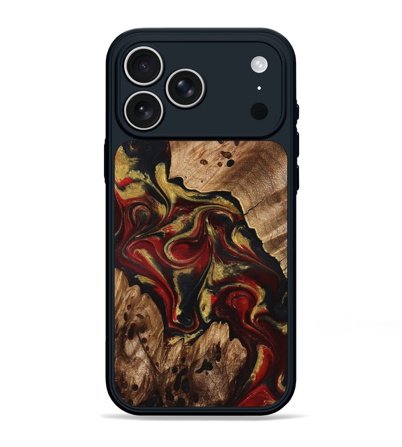 iPhone 17 Pro Max Wood Phone Case - Abby (Red, 826749)