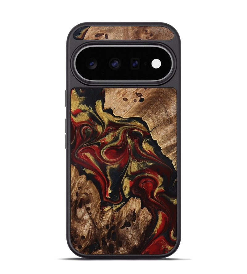 Pixel 11 Pro Wood Phone Case - Abby (Red, 826749)