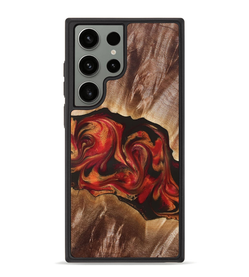 Galaxy S23 Ultra Wood Phone Case - Unknown (Red, 826750)
