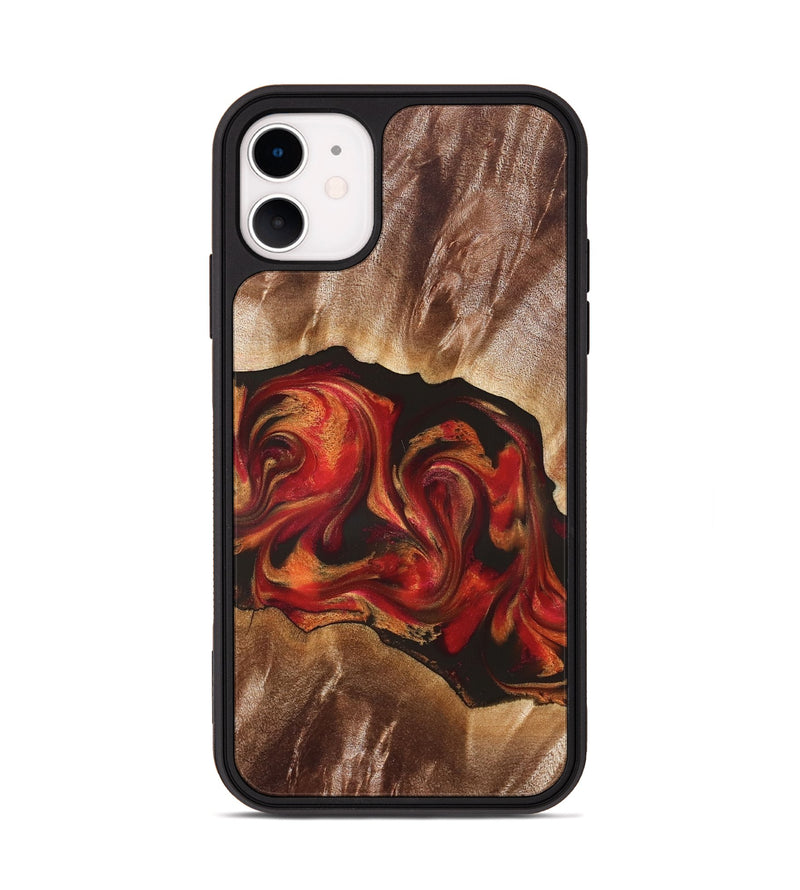 iPhone 11 Wood Phone Case - Unknown (Red, 826750)