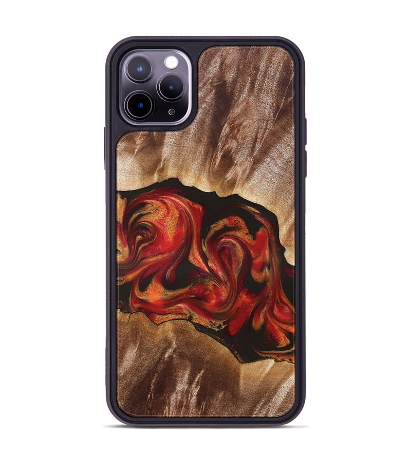 iPhone 11 Pro Max Wood Phone Case - Unknown (Red, 826750)