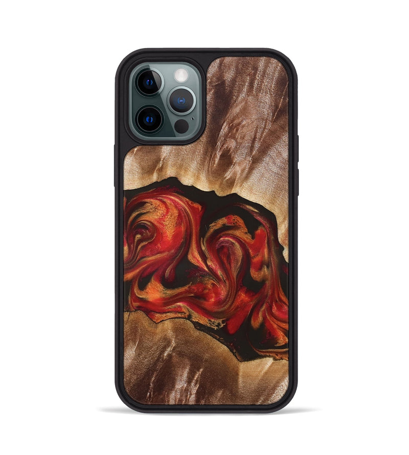 iPhone 12 Pro Wood Phone Case - Unknown (Red, 826750)