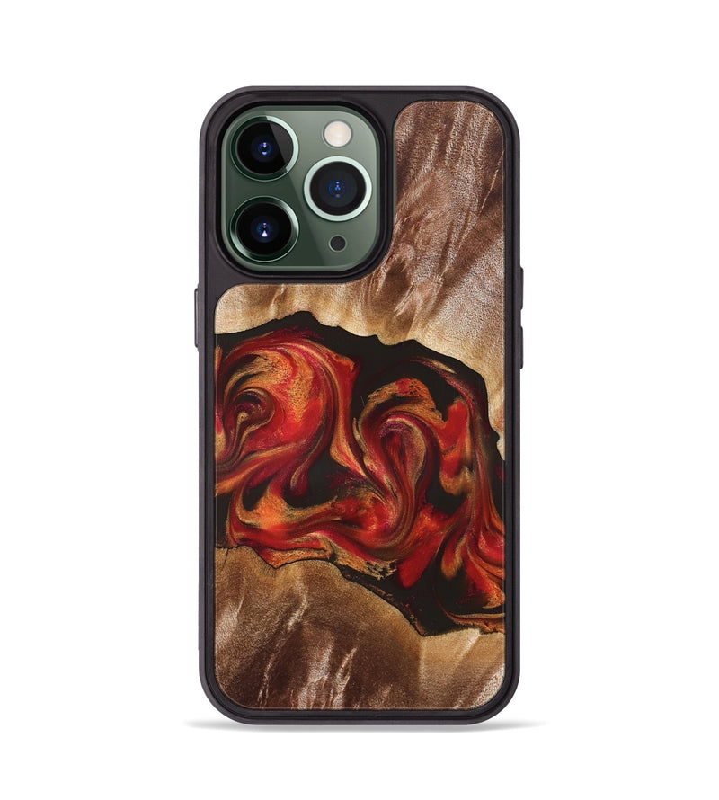 iPhone 13 Pro Wood Phone Case - Unknown (Red, 826750)