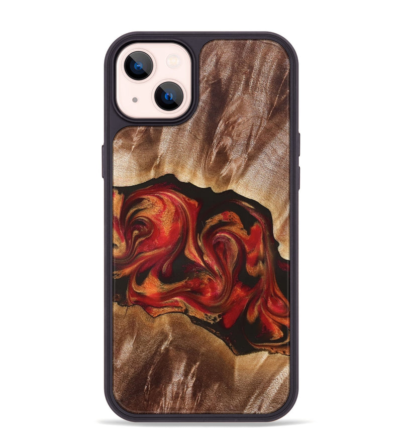 iPhone 14 Plus Wood Phone Case - Unknown (Red, 826750)
