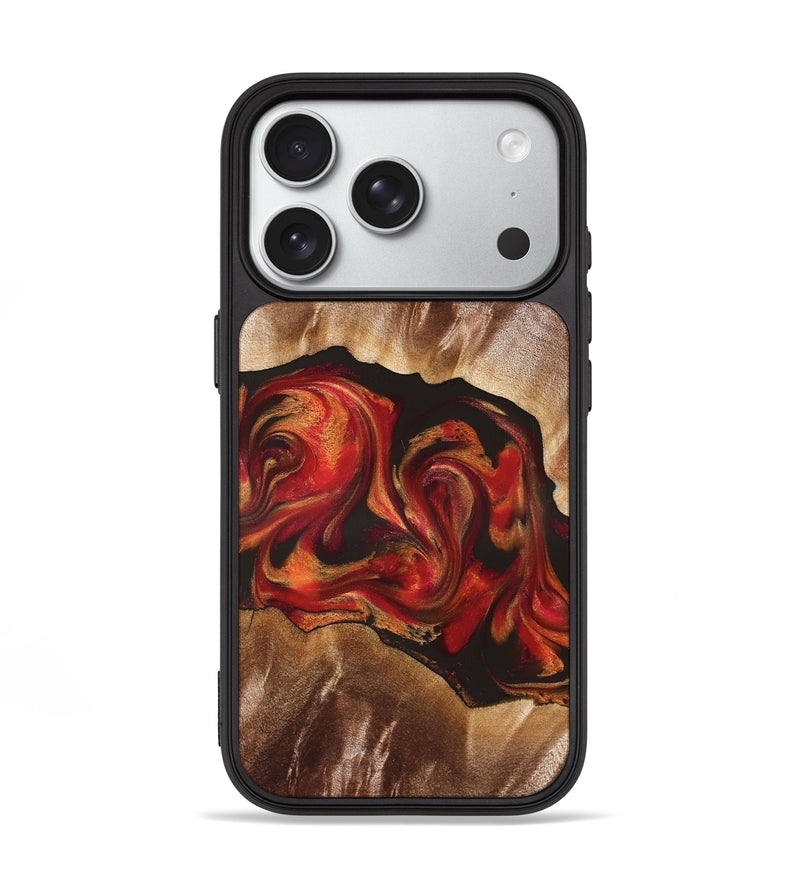 iPhone 18 Pro Wood Phone Case - Unknown (Red, 826750)
