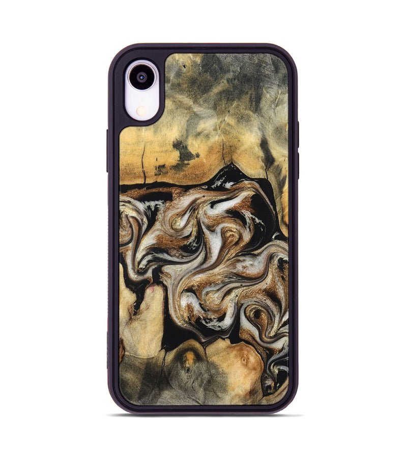 iPhone Xr Wood Phone Case - Mack (Black & White, 826754)