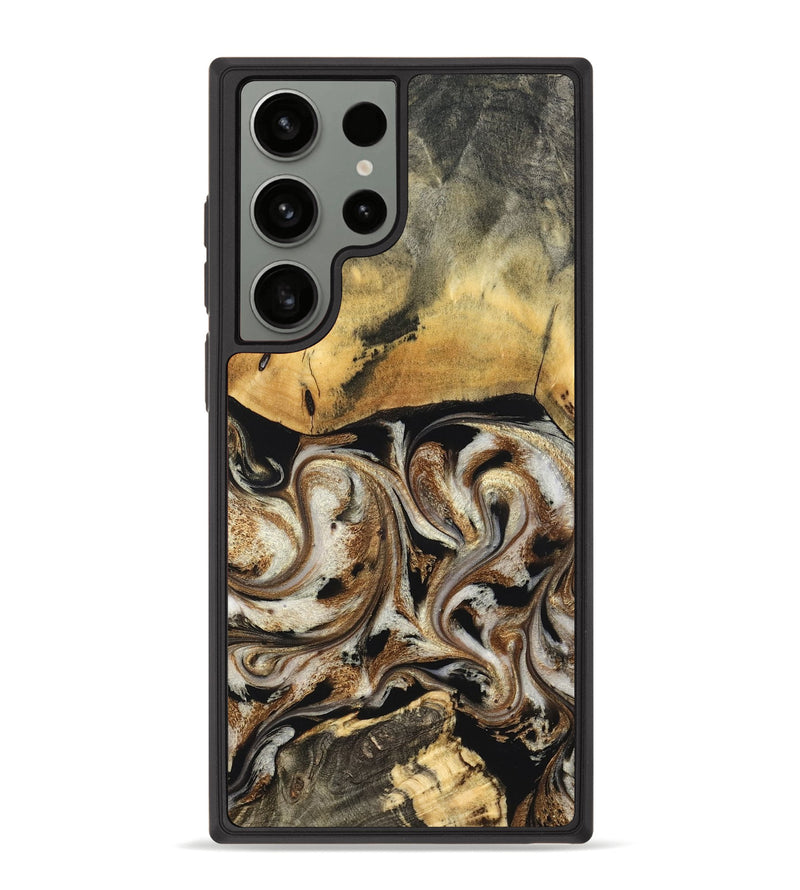 Galaxy S23 Ultra Wood Phone Case - Tariq (Black & White, 826758)