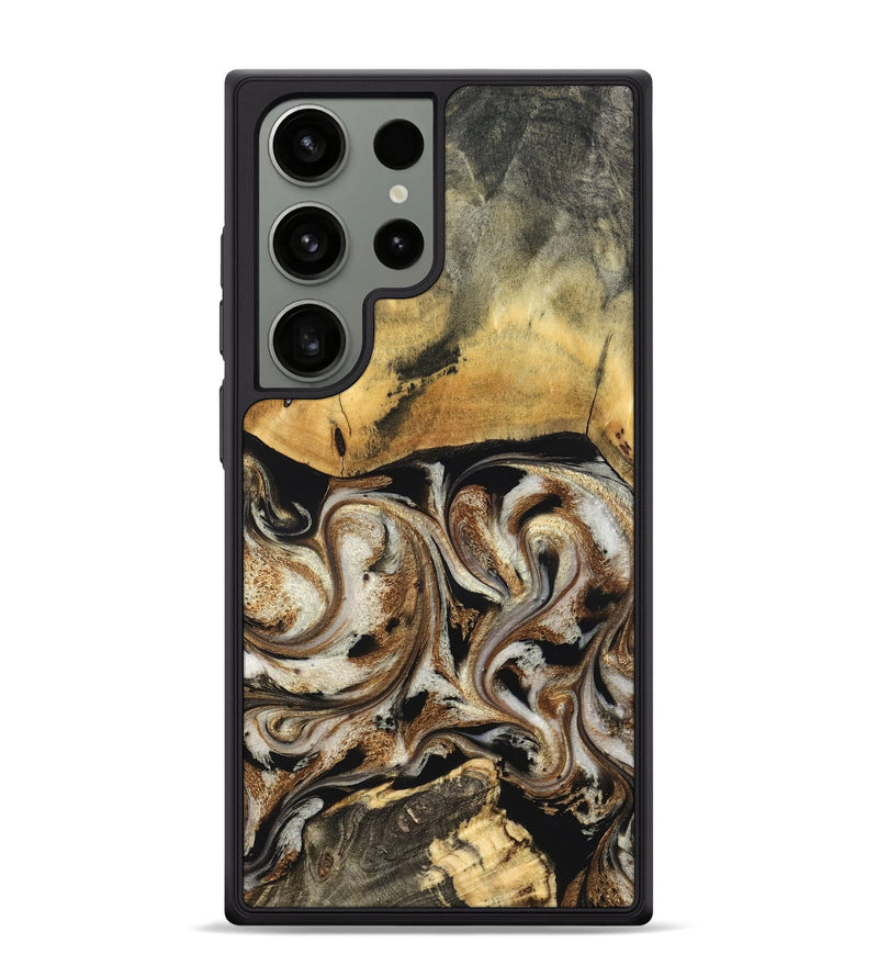 Galaxy S24 Ultra Wood Phone Case - Tariq (Black & White, 826758)