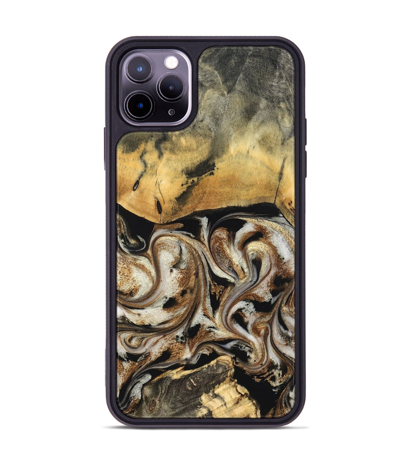 iPhone 11 Pro Max Wood Phone Case - Tariq (Black & White, 826758)