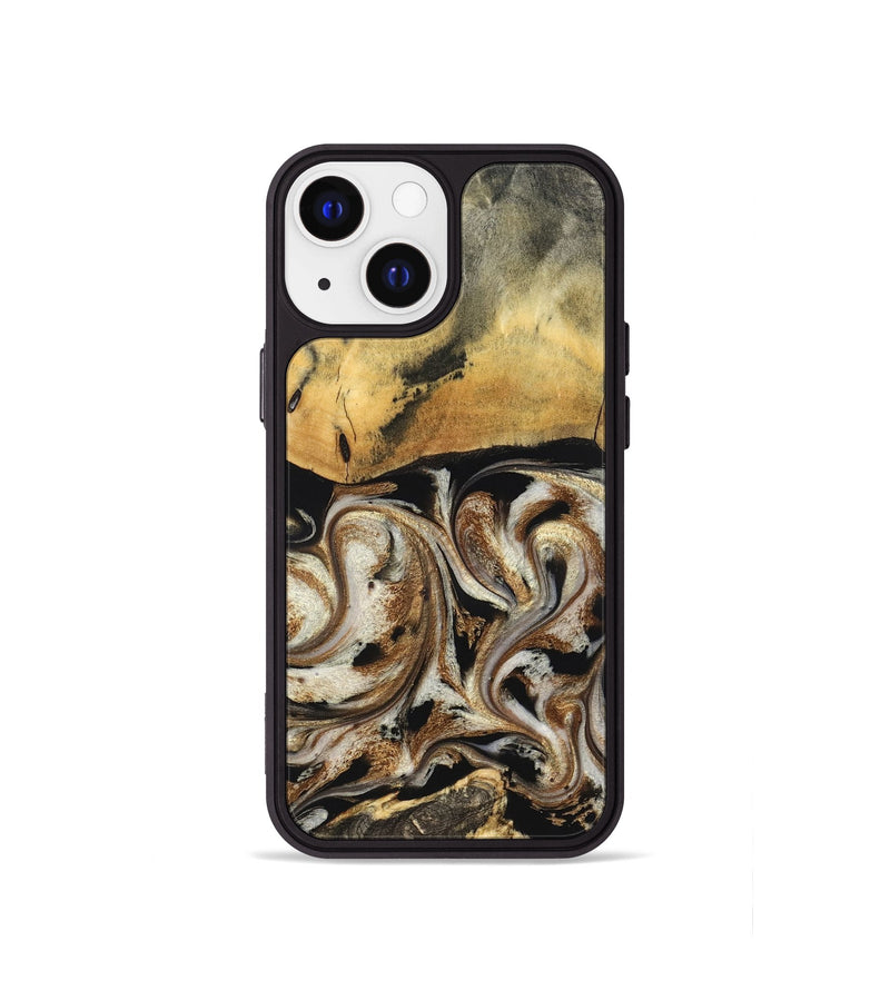 iPhone 13 mini Wood Phone Case - Tariq (Black & White, 826758)