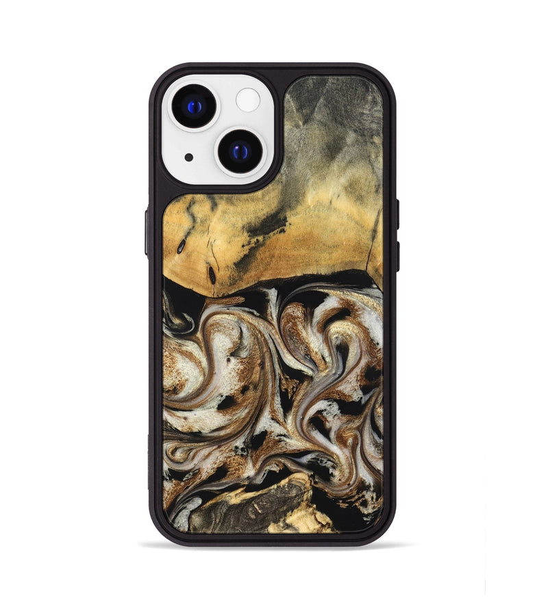 iPhone 13 Wood Phone Case - Tariq (Black & White, 826758)