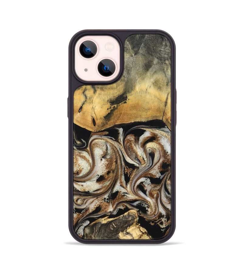 iPhone 14 Wood Phone Case - Tariq (Black & White, 826758)
