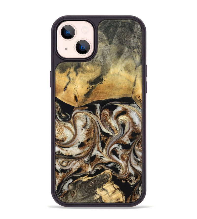 iPhone 14 Plus Wood Phone Case - Tariq (Black & White, 826758)