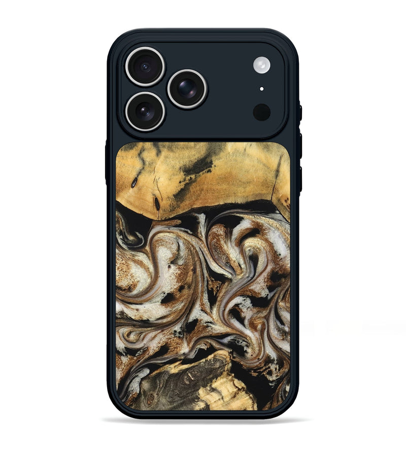 iPhone 17 Pro Max Wood Phone Case - Tariq (Black & White, 826758)