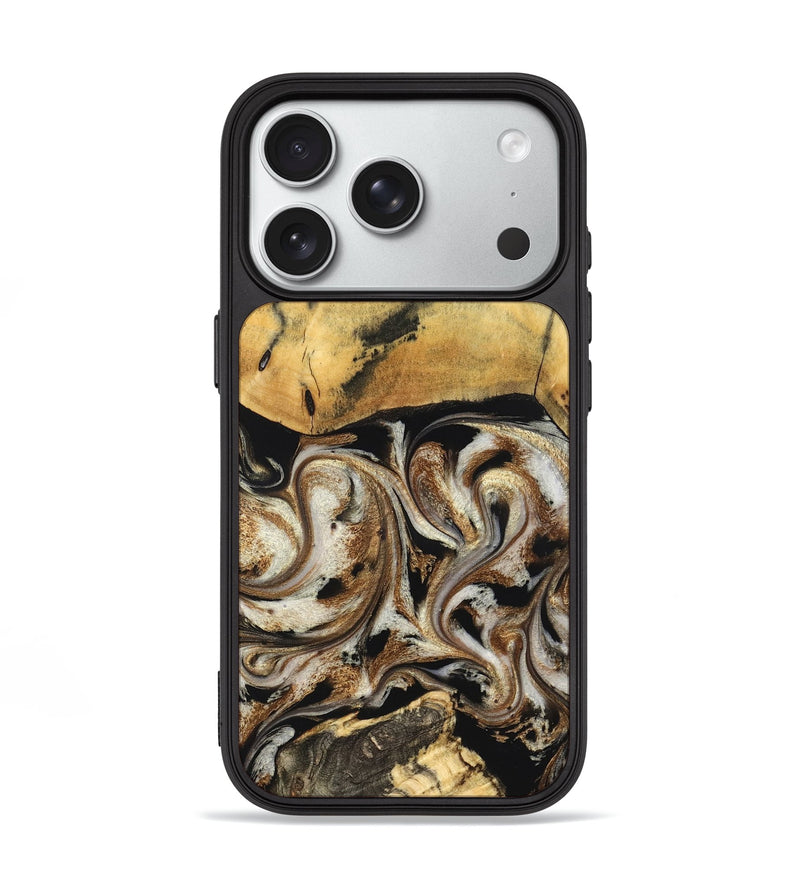 iPhone 18 Pro Wood Phone Case - Tariq (Black & White, 826758)