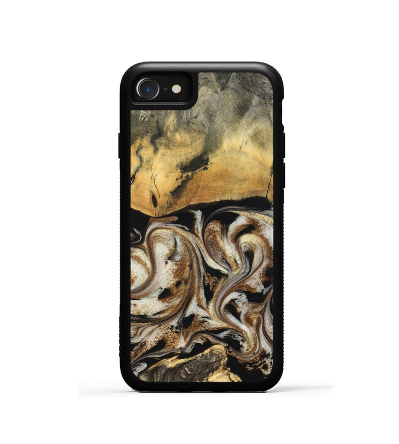 iPhone SE Wood Phone Case - Tariq (Black & White, 826758)