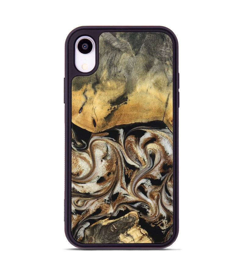 iPhone Xr Wood Phone Case - Tariq (Black & White, 826758)