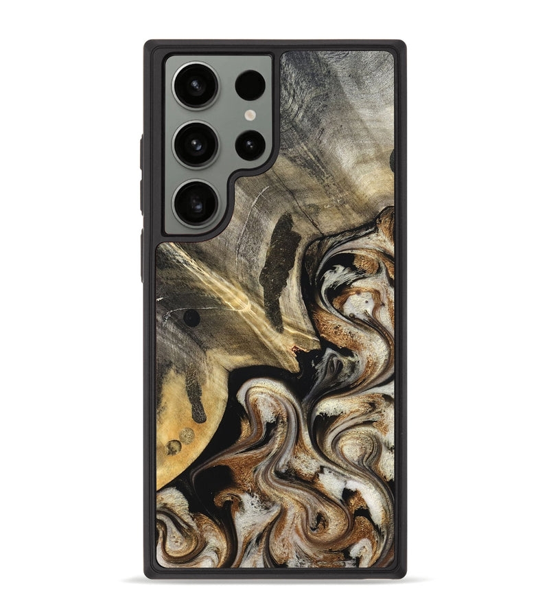Galaxy S23 Ultra Wood Phone Case - Jaslyn (Black & White, 826759)