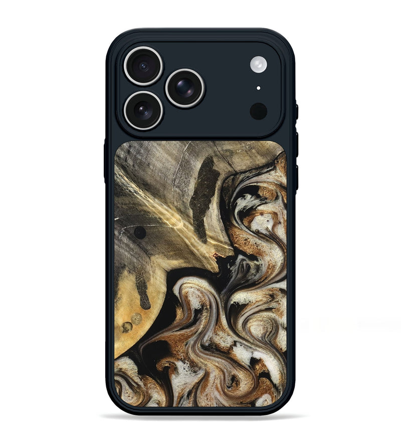 iPhone 17 Pro Max Wood Phone Case - Jaslyn (Black & White, 826759)