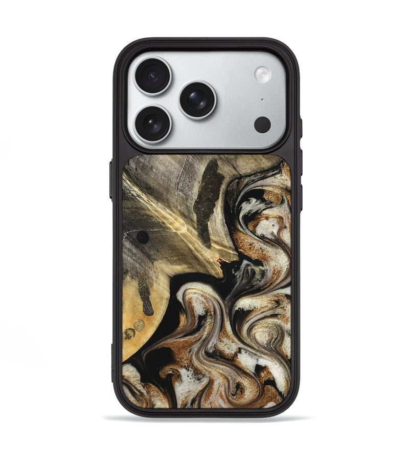 iPhone 18 Pro Wood Phone Case - Jaslyn (Black & White, 826759)