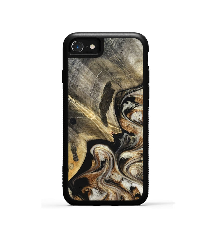 iPhone SE Wood Phone Case - Jaslyn (Black & White, 826759)