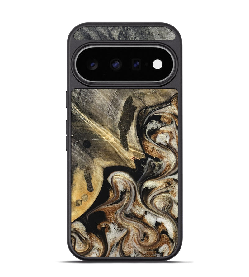 Pixel 11 Pro Wood Phone Case - Jaslyn (Black & White, 826759)