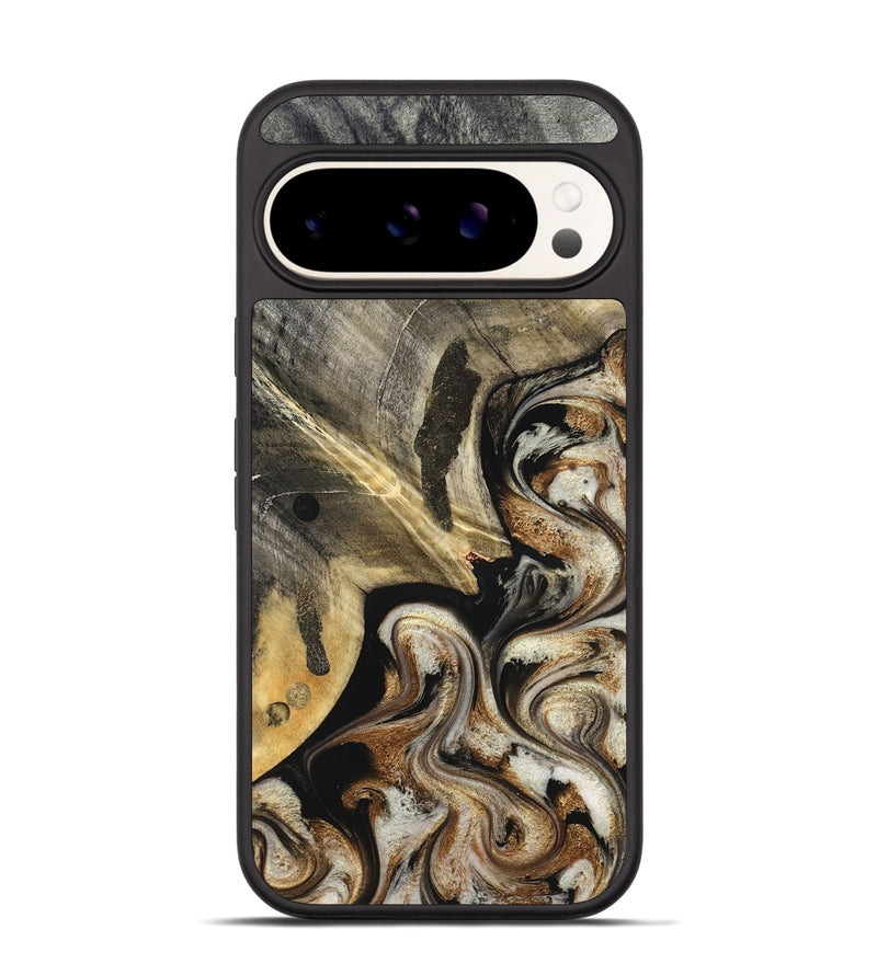 Pixel 9 Wood Phone Case - Jaslyn (Black & White, 826759)
