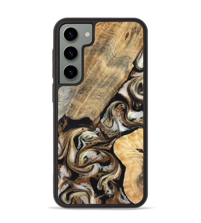 Galaxy S23 Plus Wood Phone Case - Ike (Black & White, 826760)